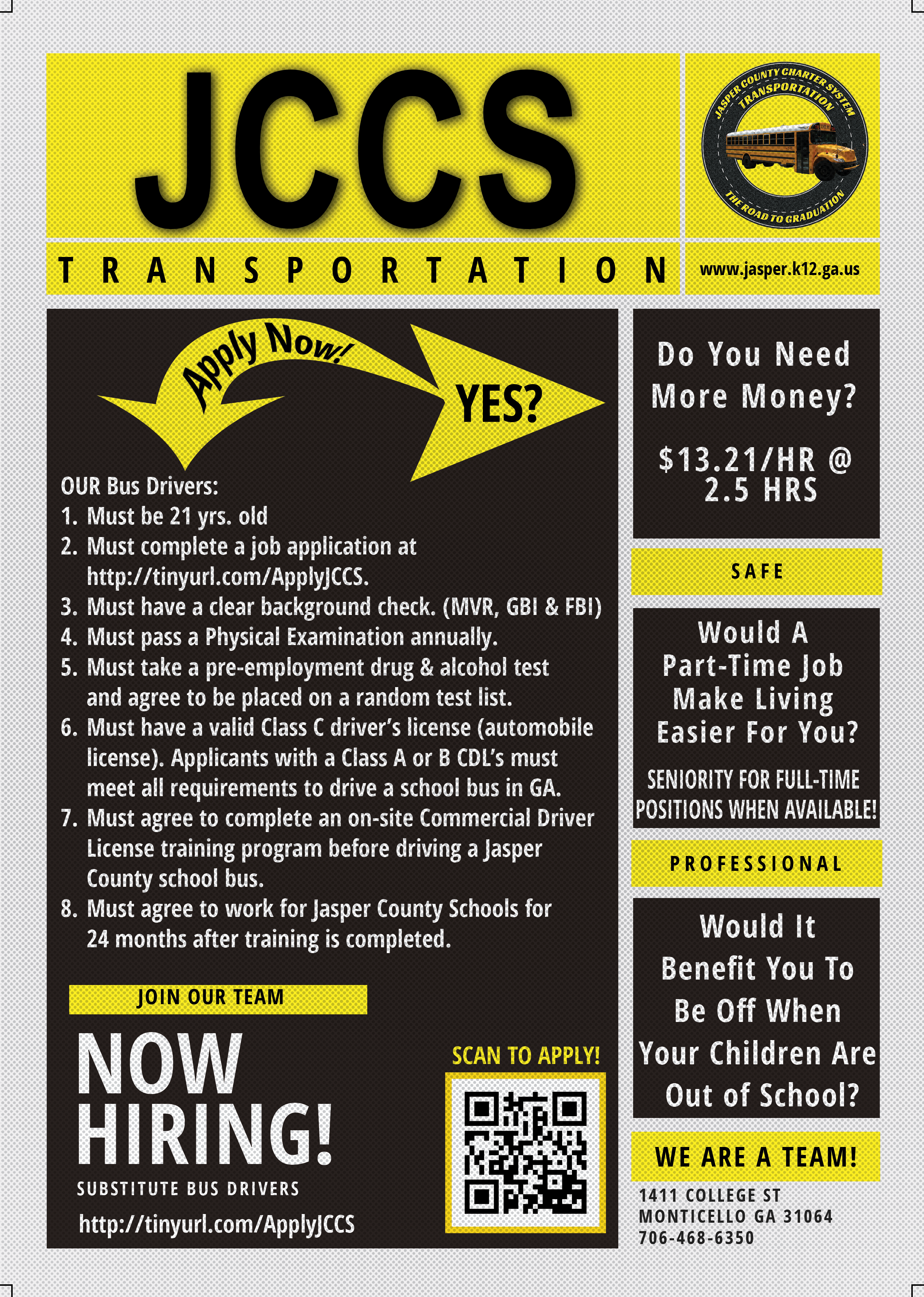 bus drivers flyer